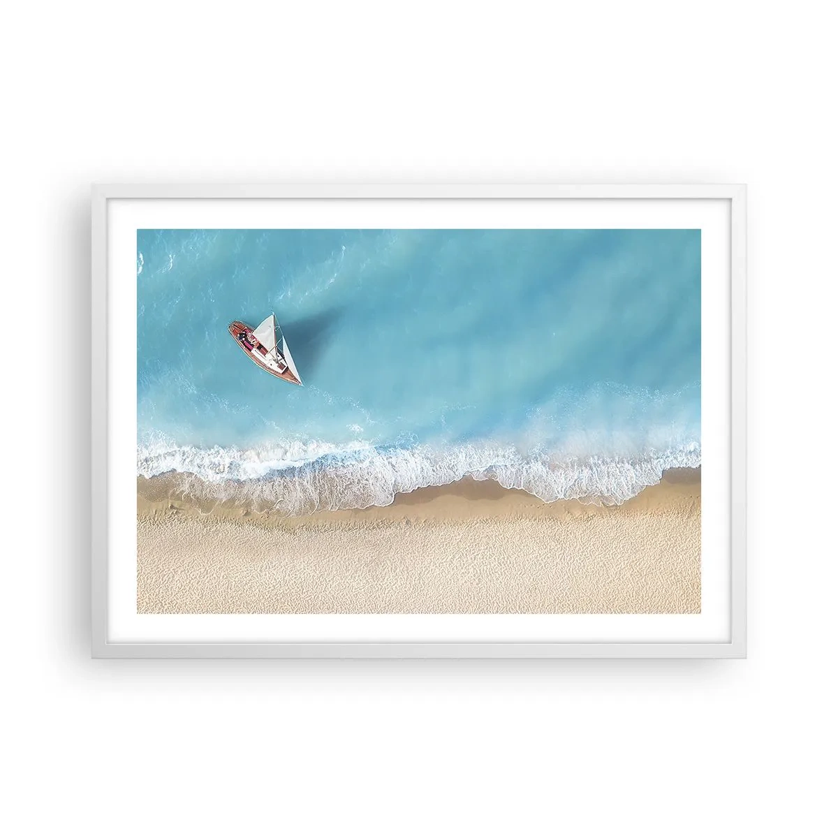 Poszter fekete keretben - A kék és az arany határán - 70x50 cm