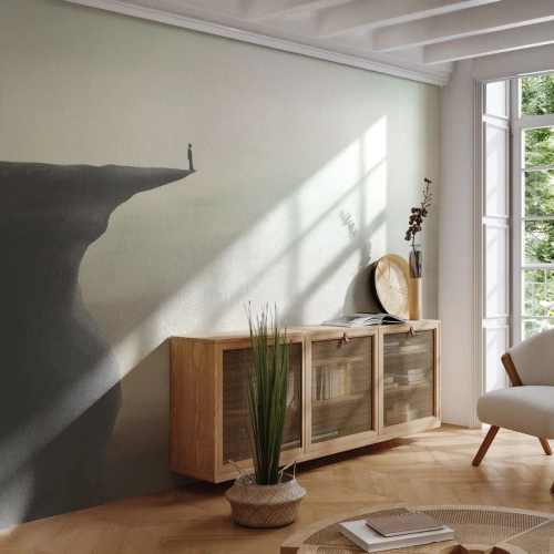 Fotótapéta Premium Sand - Természetesen felfelé! - Szikla, Természet, Turista - 450x315 cm