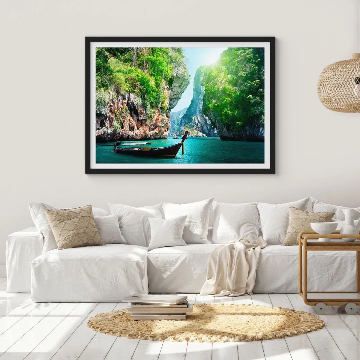 Poszter fehér keretben - Meghívás egy egzotikus utazásra - 91x61 cm