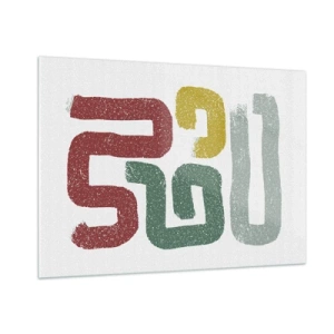 Üveg kép - Egy ismeretlen nyelven - 100x70 cm