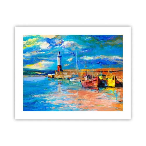 Poszter - Egy délután a szivárványos öbölben - 50x40 cm