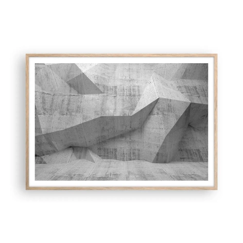 Poszter világos tölgy keretben - Igazi kihívás - 100x70 cm