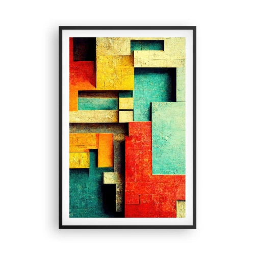 Poszter fehér keretben - A derékszögek fesztiválja - 61x91 cm