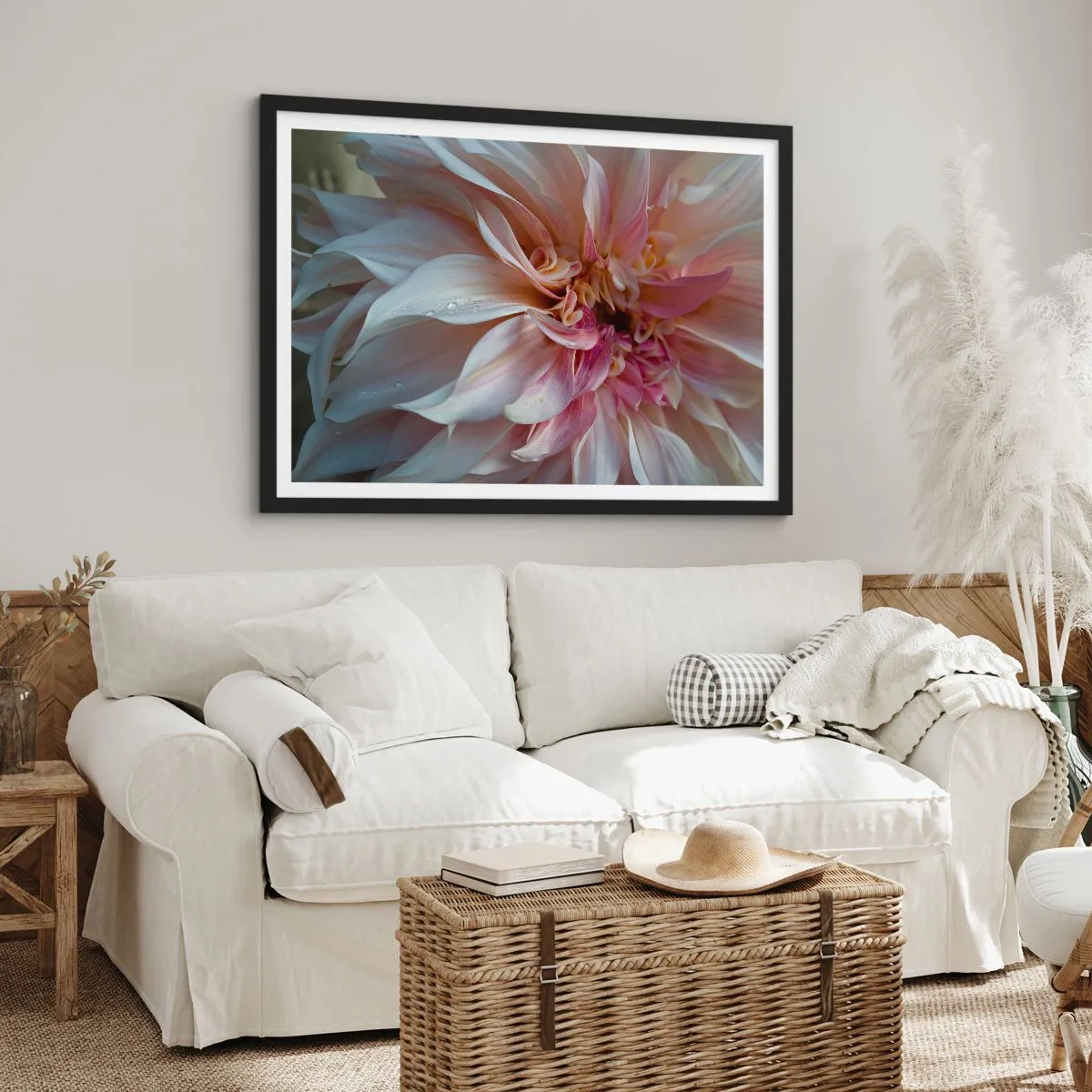 Poszter fehér keretben - Virágzó frissesség - 100x70 cm