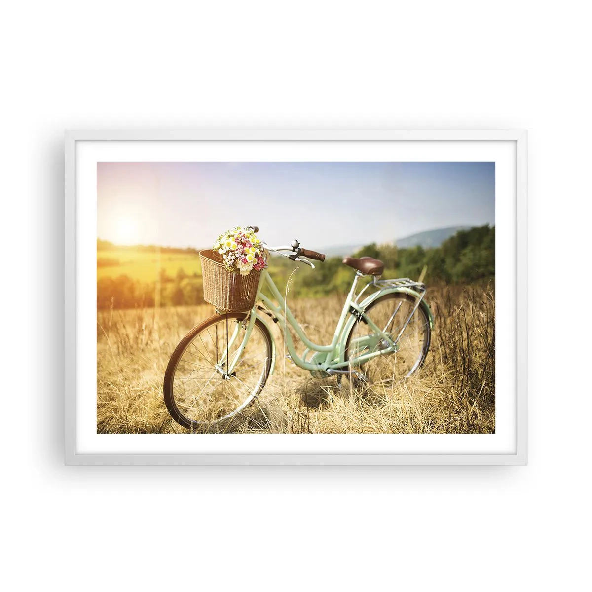 Poszter fekete keretben - Itt maradok egy darabig - 70x50 cm