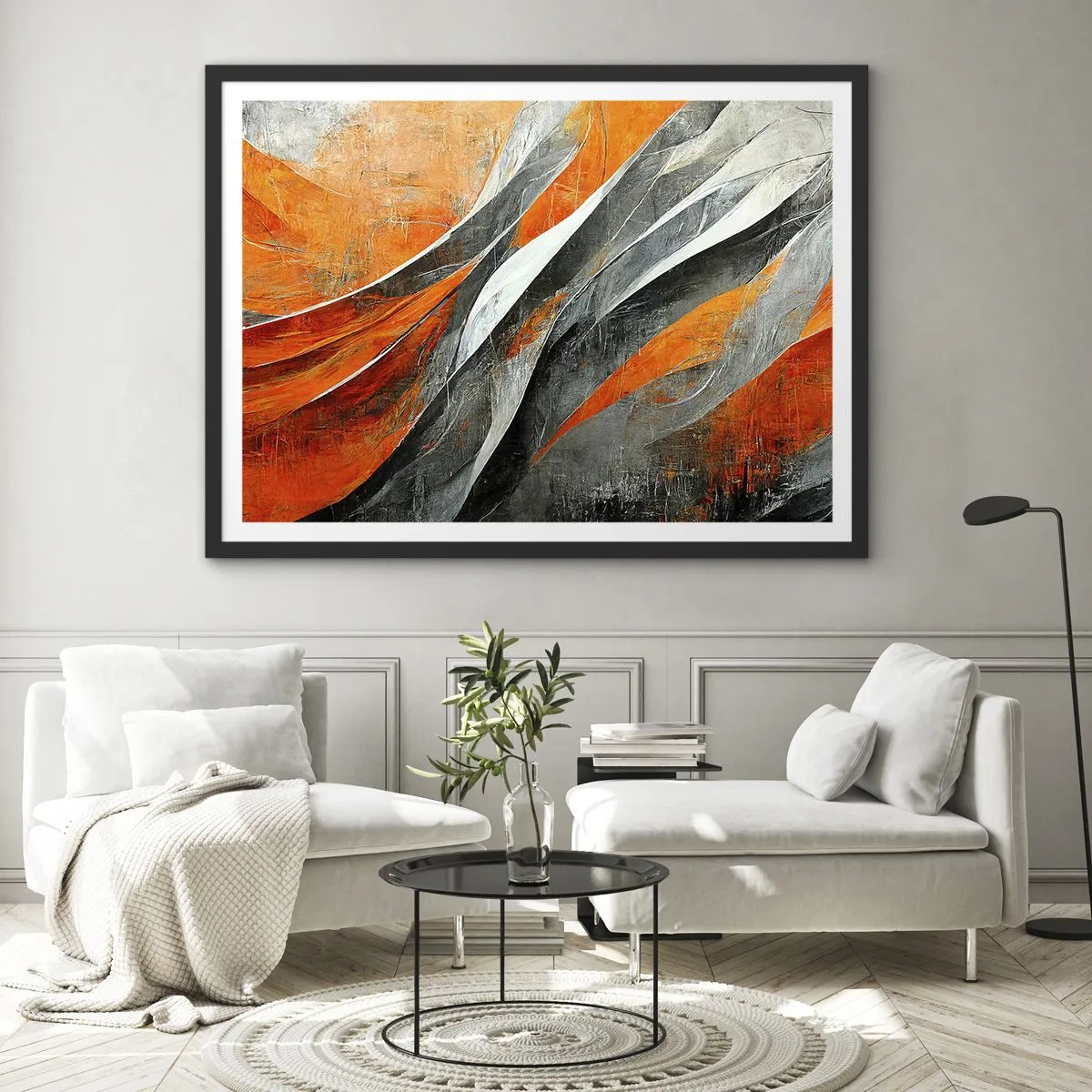 Poszter fehér keretben - Hőség és hideg - 70x50 cm