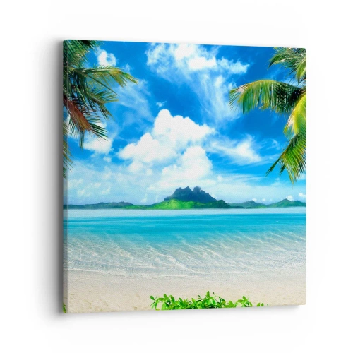 Vászonkép - A trópusi azúrkék - 40x40 cm