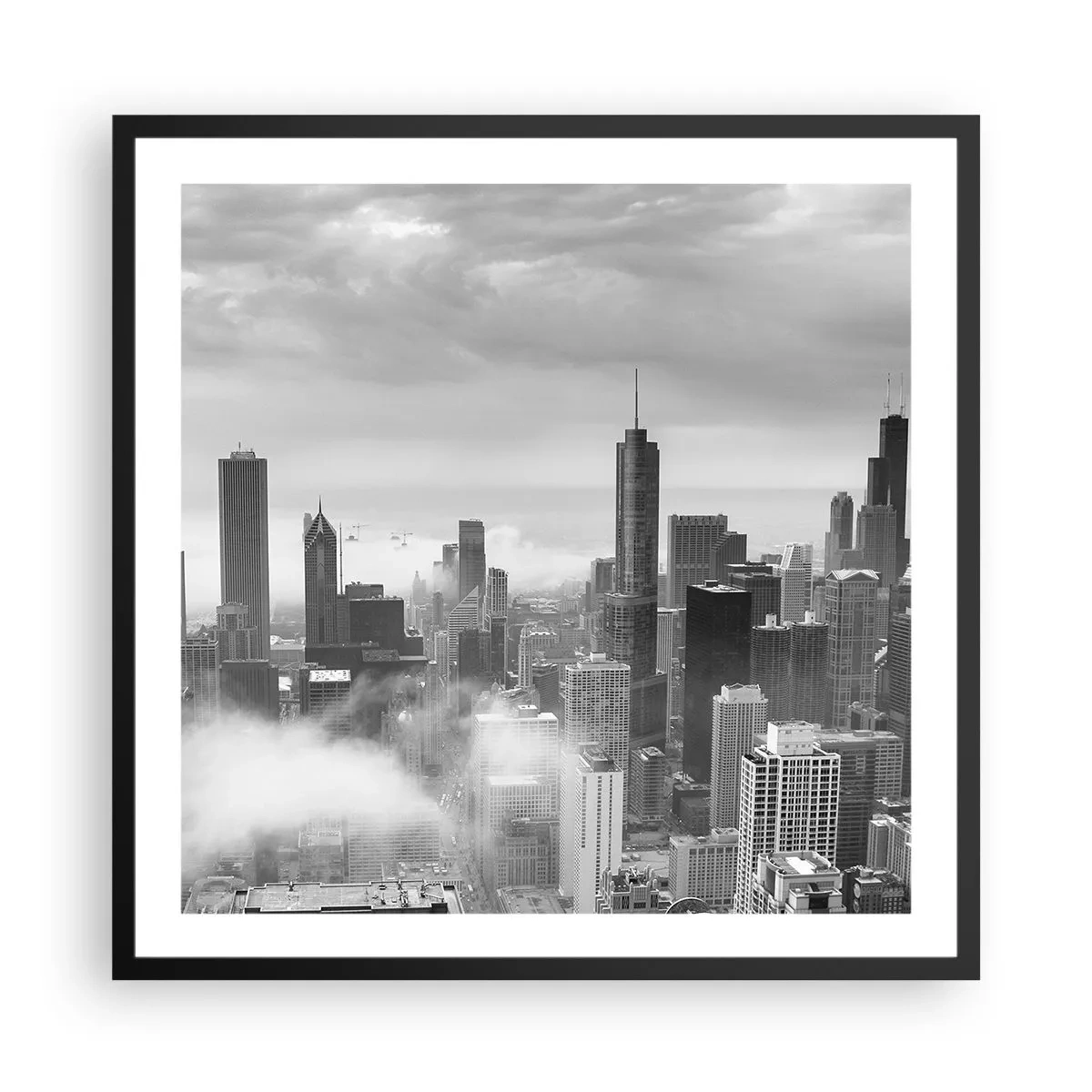Poszter fehér keretben - Amerikai táj - 60x60 cm