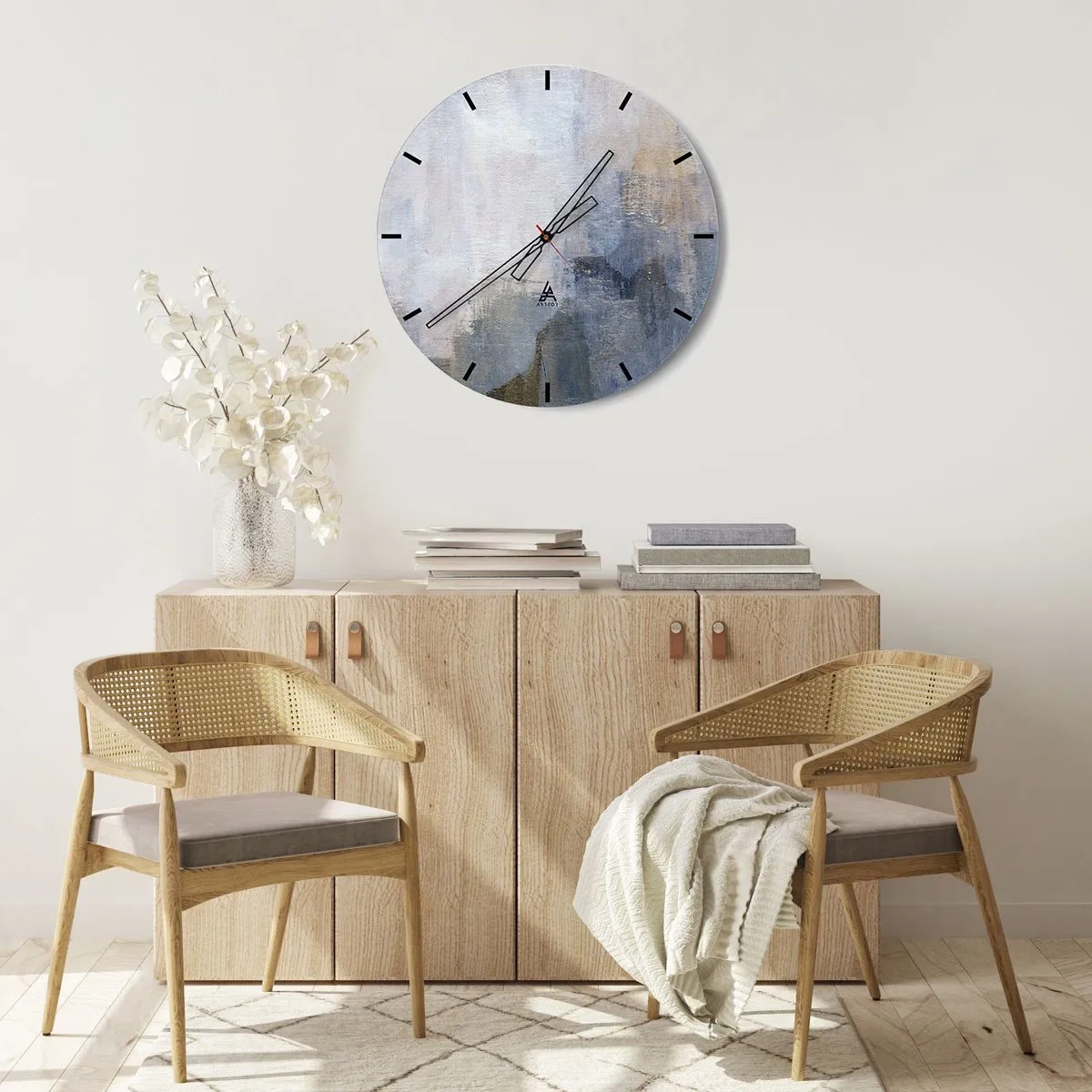 Falióra, Óra - Színtónusok és akkordok - 40x40 cm