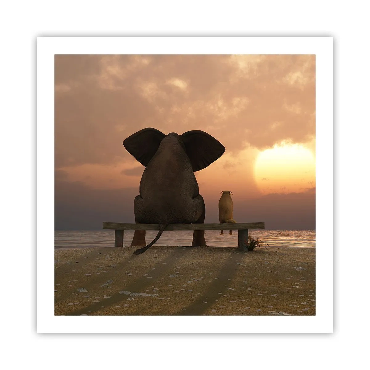 Poszter - Jó együtt hallgatni - 60x60 cm