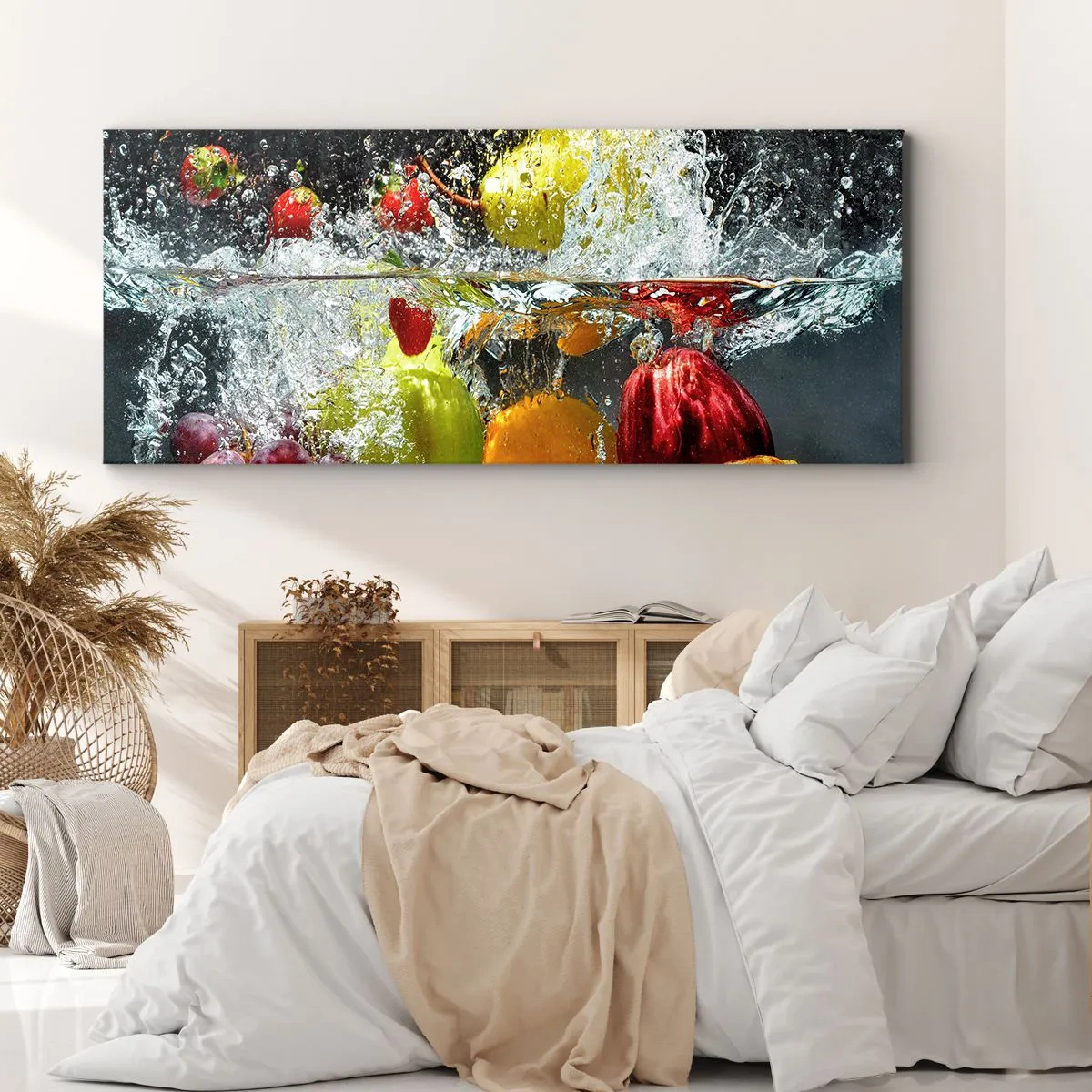 Vászonkép - Gyümölcsös frissítés - 100x40 cm