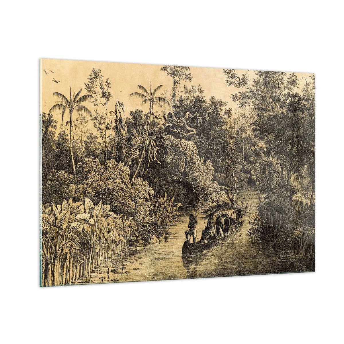 Üveg kép - Expedíció a forráshoz - 100x70 cm