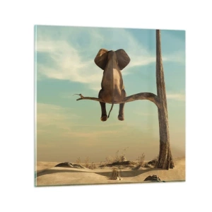 Üveg kép - Egy új nézőpont - 40x40 cm