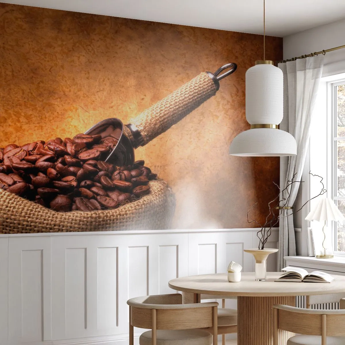 Fotótapéta Premium Sand - Az íz forrásánál - Gasztronómia, Kávé, Aroma - 100x70 cm