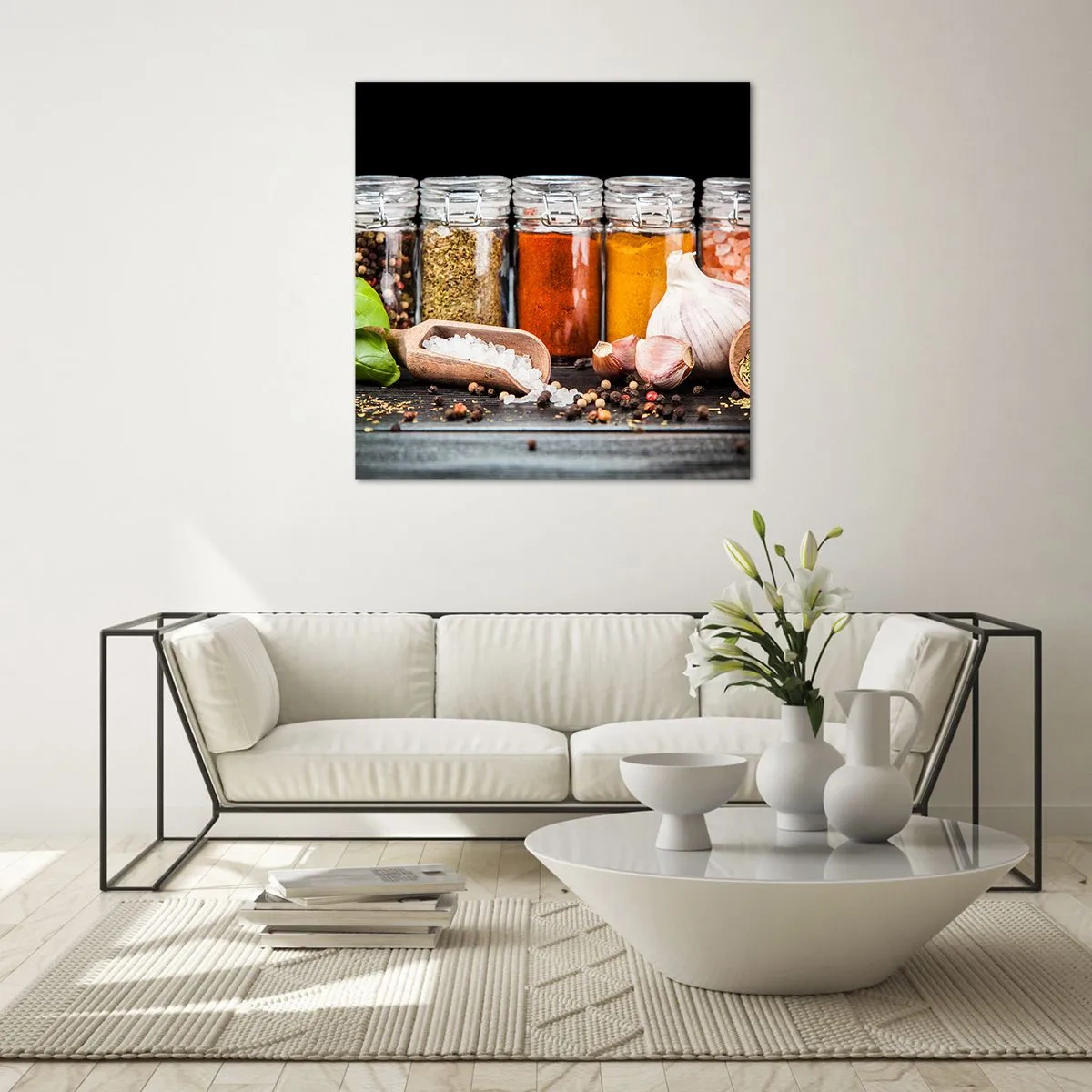 Üveg kép - Hogy az életnek legyen íze - 70x70 cm