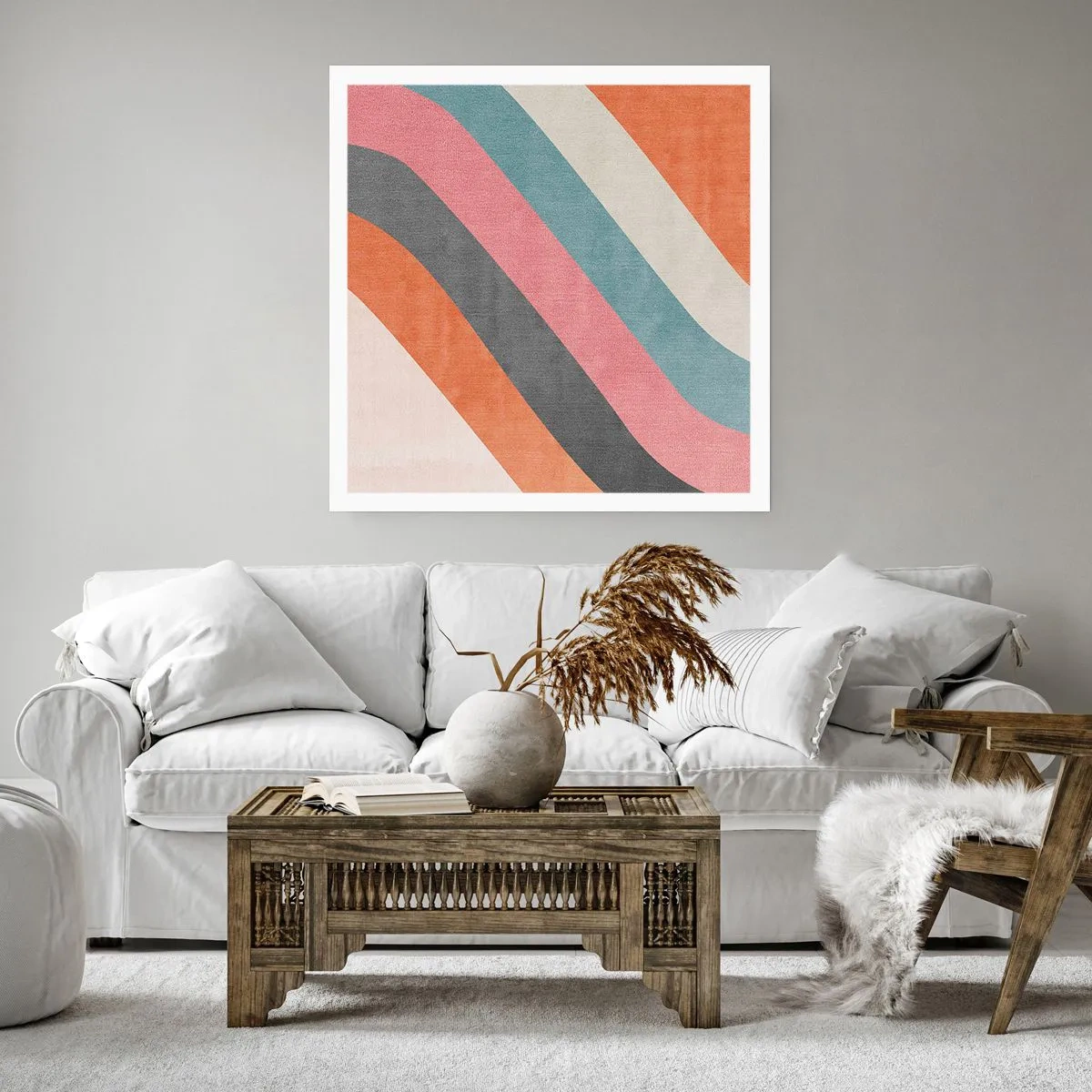 Poszter - Diagonális kompozíció - mozgás - 60x60 cm