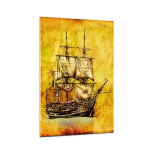 Üveg kép - Irány Tortuga! - 70x100 cm
