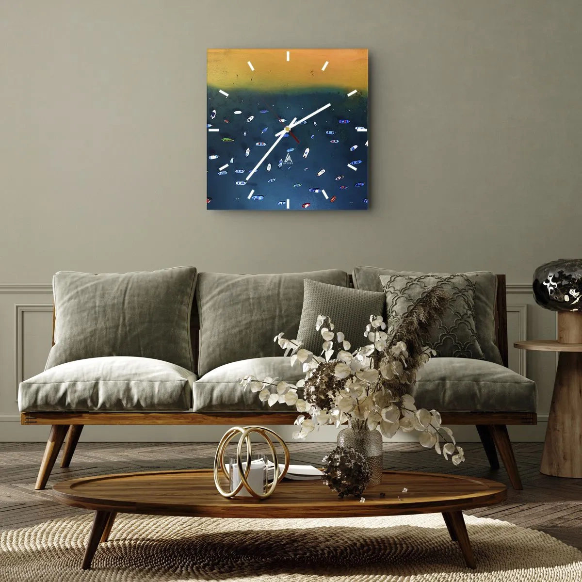 Falióra, Óra - Egy ünnepi játék - 40x40 cm