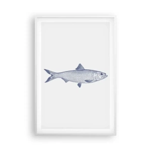 Poszter fekete keretben - Üdvözlet az északi tengerektől - 61x91 cm