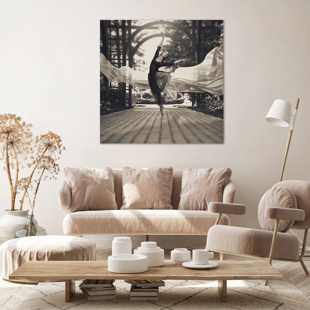 Vászonkép - A kerti szellem tánca - 30x30 cm