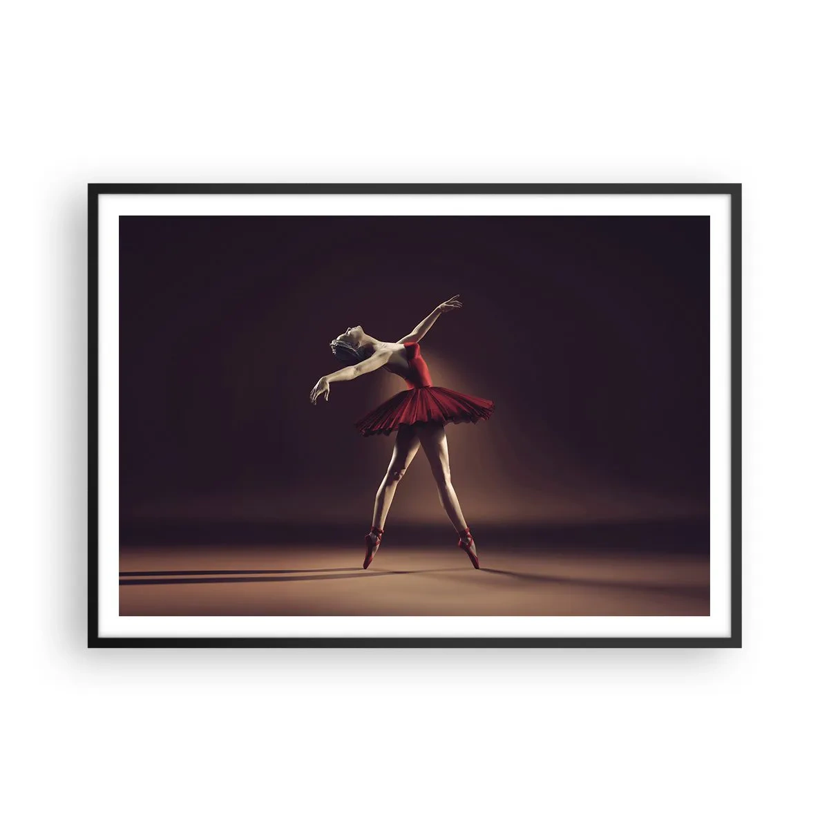 Poszter fehér keretben - Egy prima balerina - 100x70 cm
