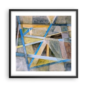 Poszter fehér keretben - Egyenesen vagy átlósan? - 50x50 cm