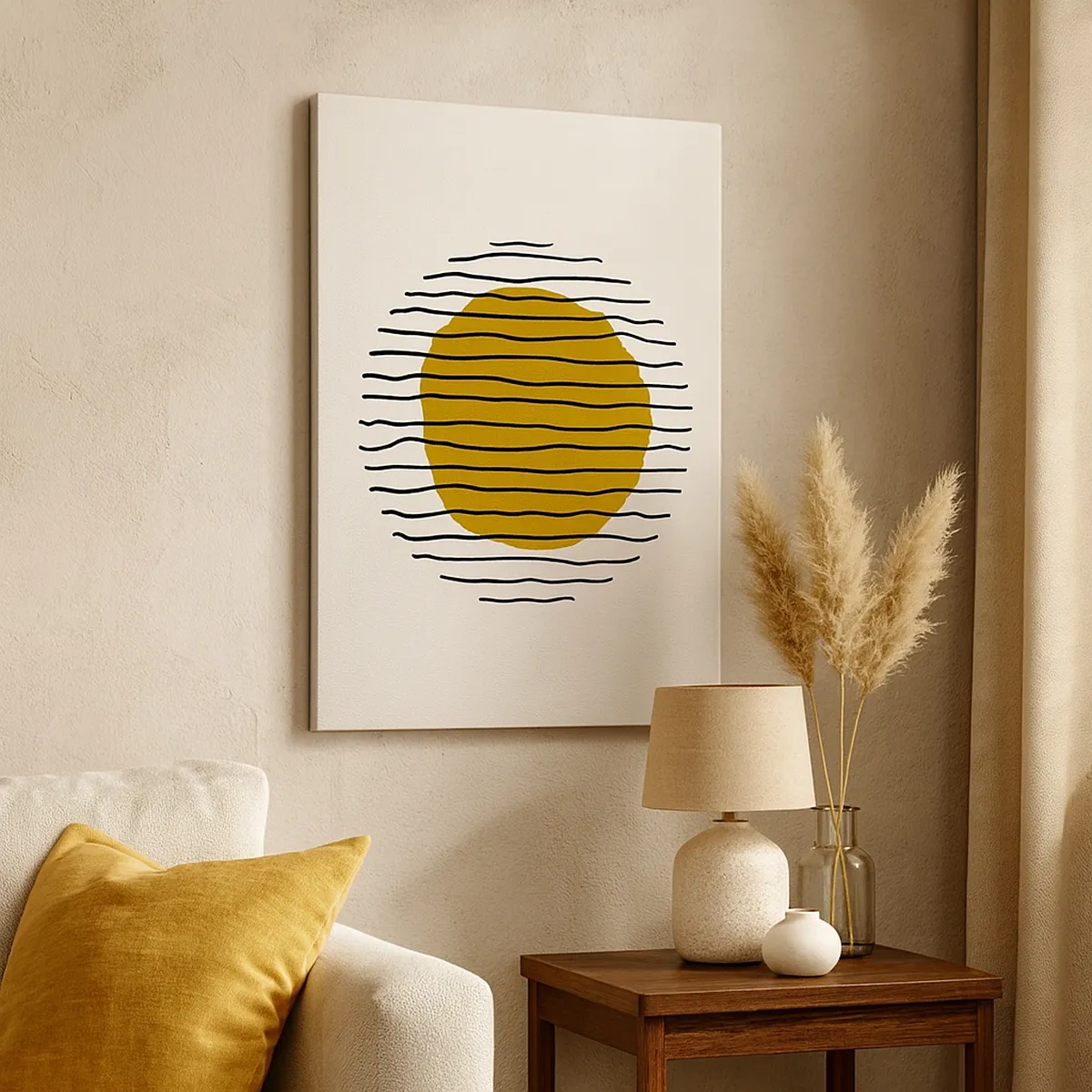 Vászonkép - A hőtől remegő absztrakció - 50x70 cm