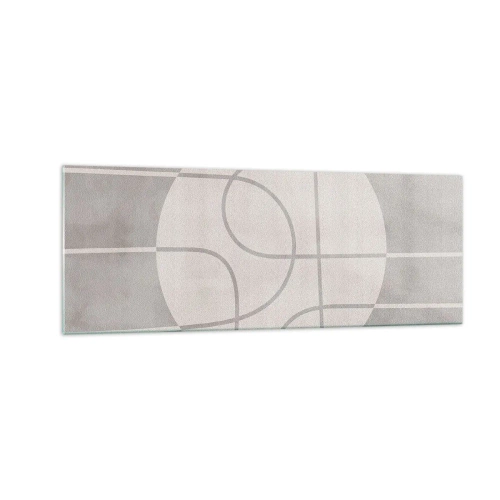 Üveg kép - Körkörös és egyenes - 140x50 cm