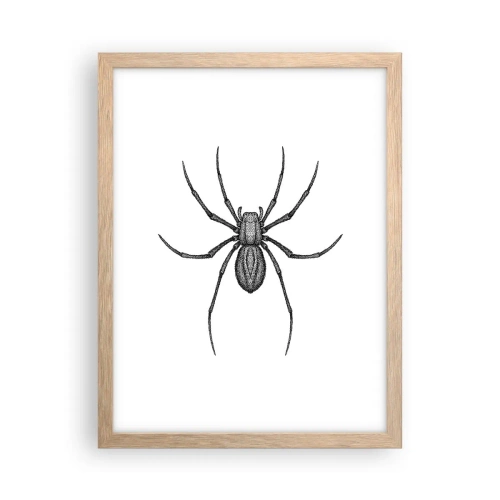 Poszter világos tölgy keretben - Zavaró precizitás - 30x40 cm