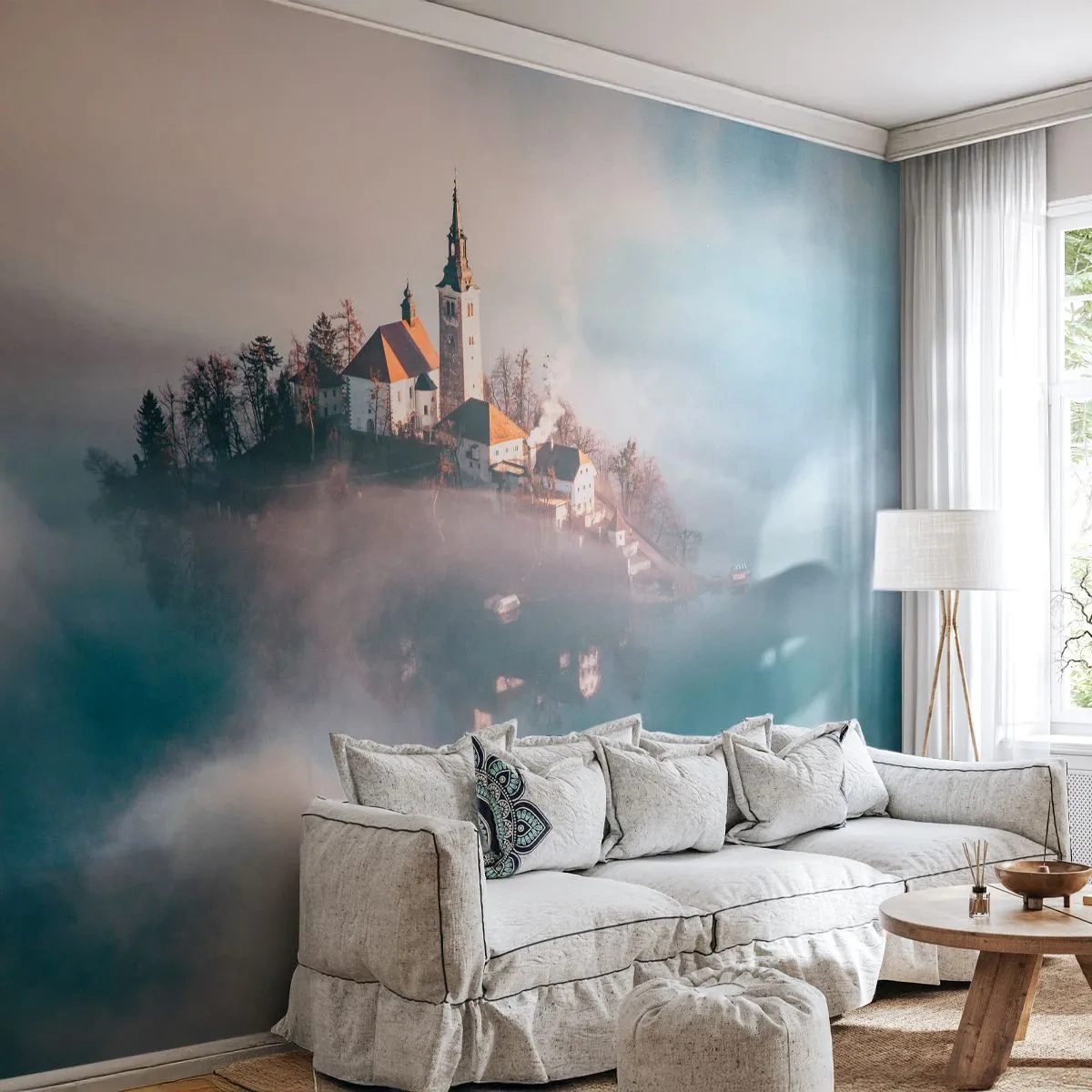 Fotótapéta Standard Eco - Álomsziget - Tájkép, Építészet, Templom - 300x210 cm