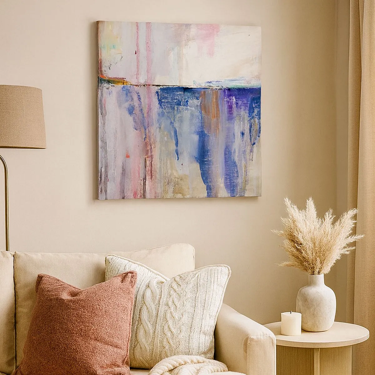 Vászonkép - Színes benyomások és társítások - 30x30 cm