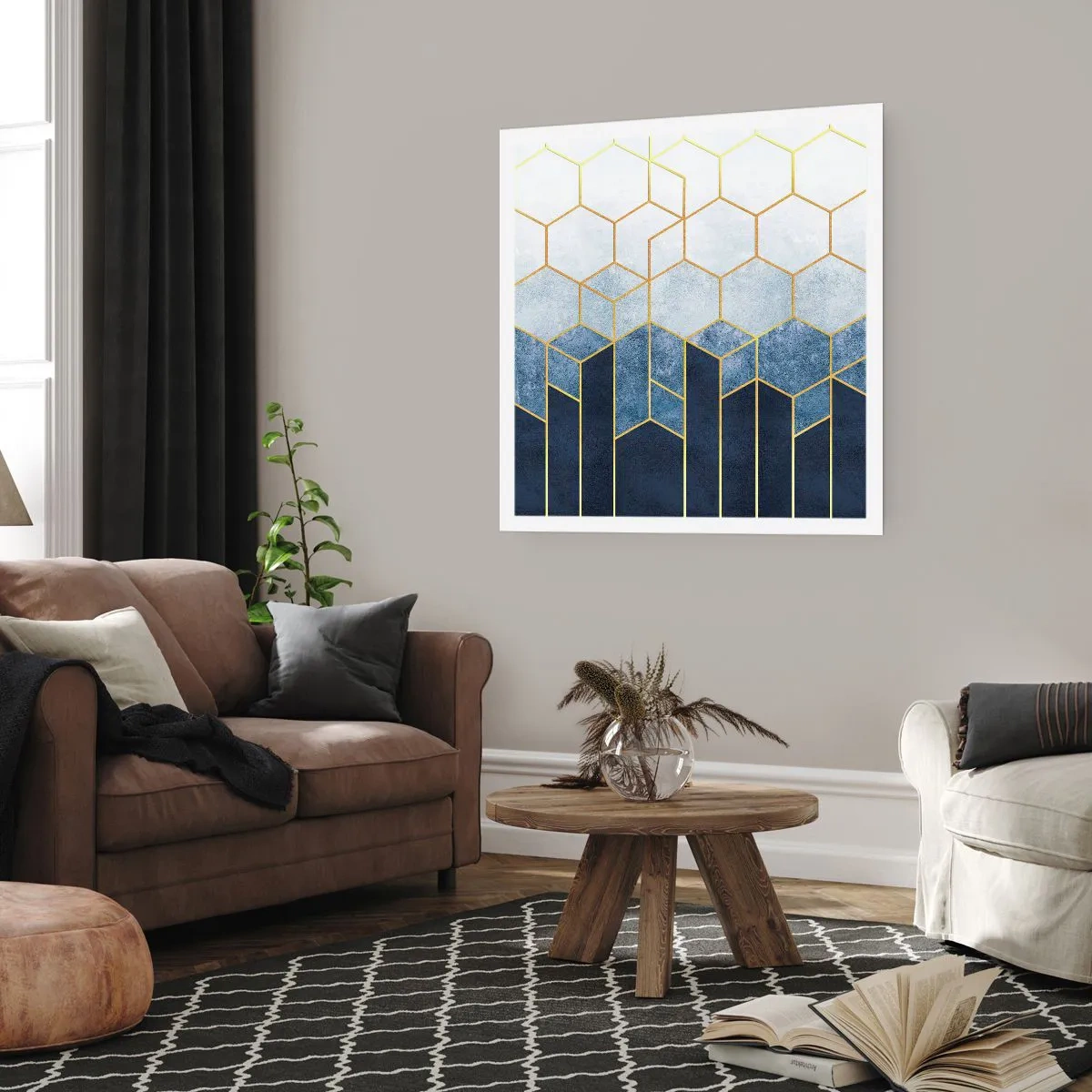 Poszter - Kompozíció szinkópa ritmusban - 60x60 cm