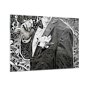 Üveg kép - Csak látszólag öreg ember - 100x70 cm