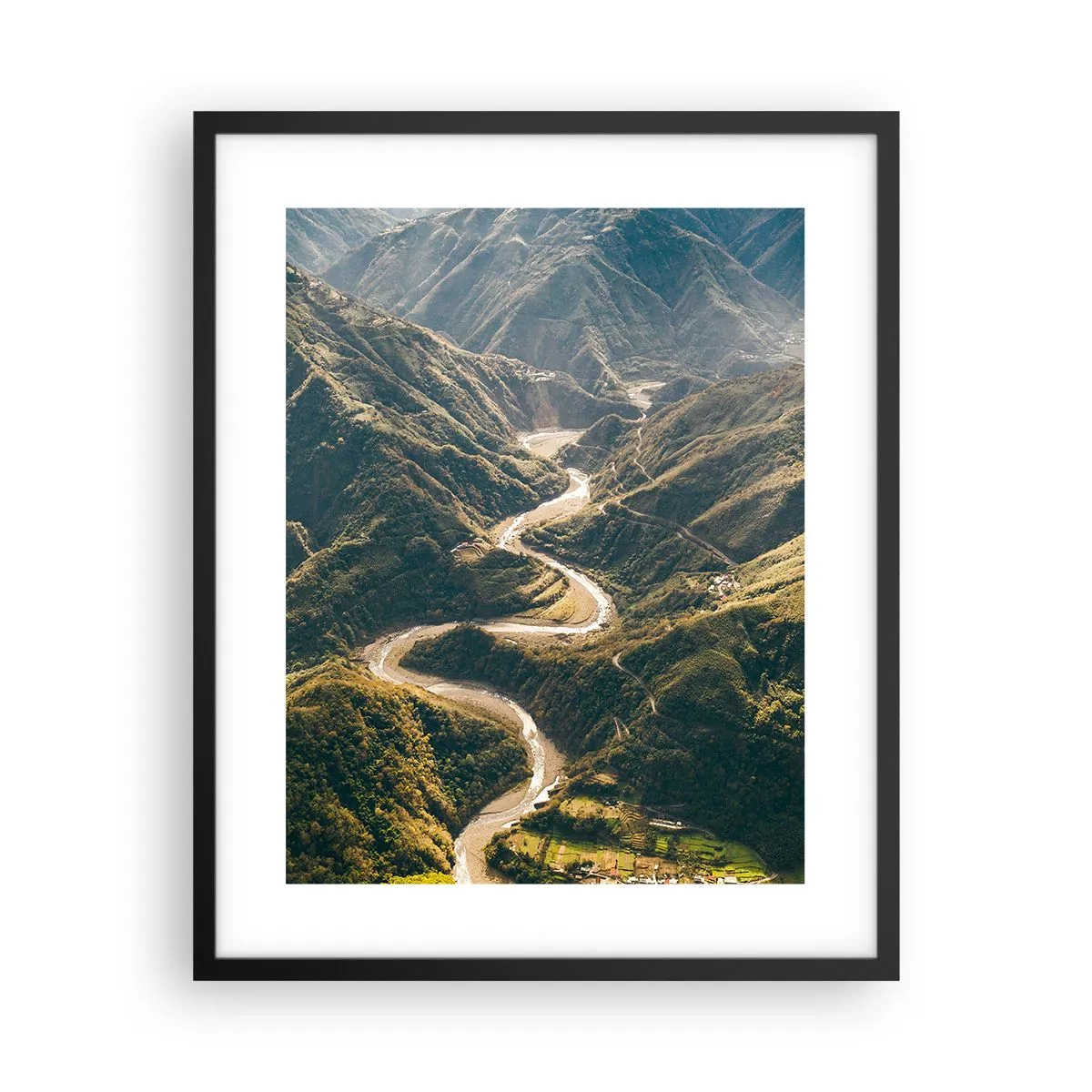 Poszter fehér keretben - A hegyek szívéből - 40x50 cm