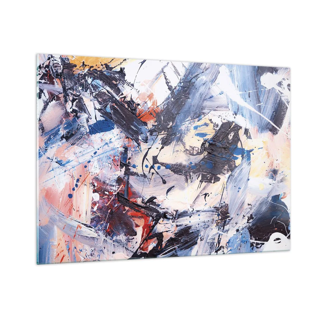 Üveg kép - Őrült absztrakt tánc - 100x70 cm