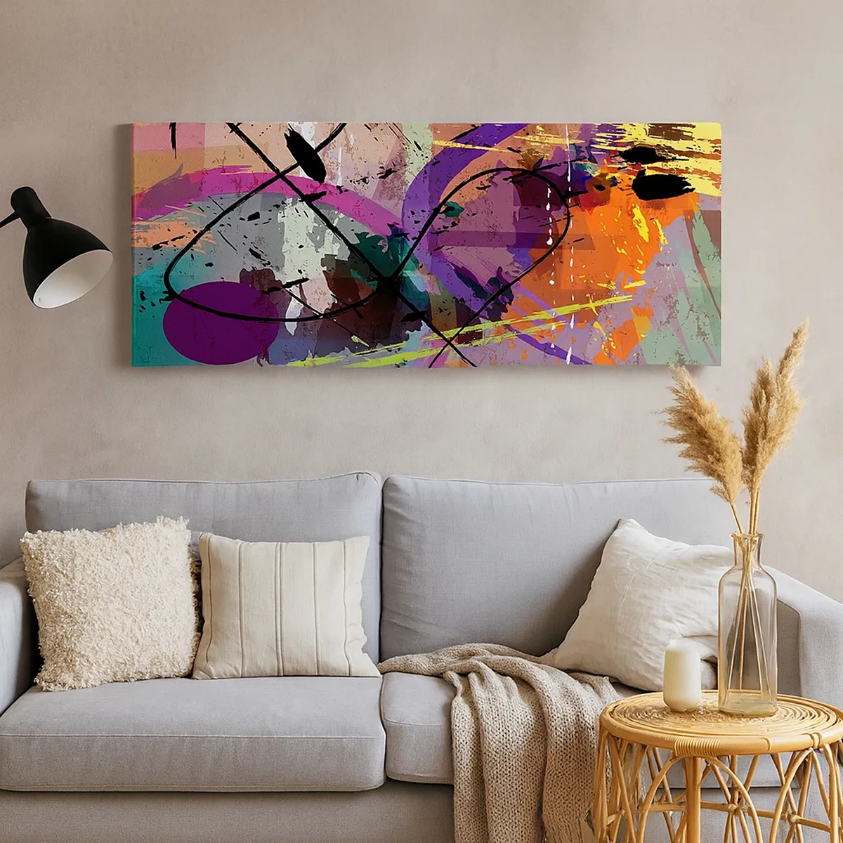 Vászonkép - Mehet egyenesen előre vagy körbe - 30x30 cm