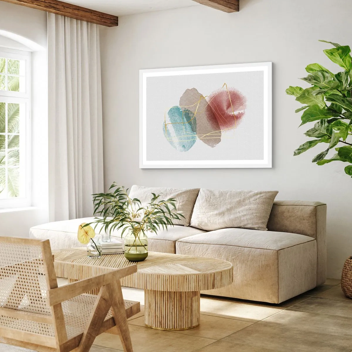 Poszter fekete keretben - Az űr koralljai - 100x70 cm