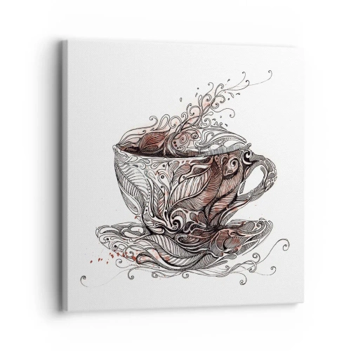 Vászonkép - Tea mindenre jó - 30x30 cm