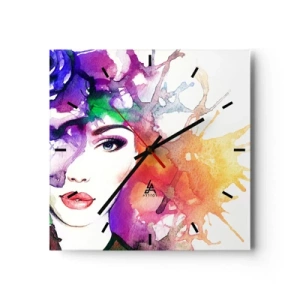 Falióra, Óra - Fejjel a felhőkben - 30x30 cm