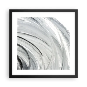 Poszter fehér keretben - Orbitális kompozíció - 40x40 cm