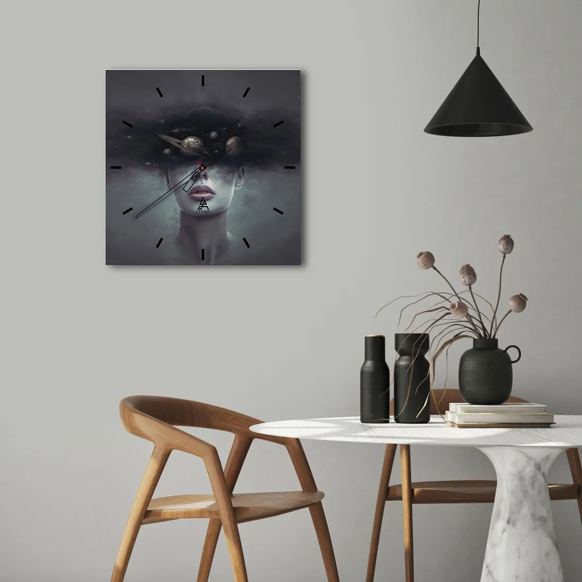 Falióra, Óra - És a bolygók megvadulnak... - 40x40 cm