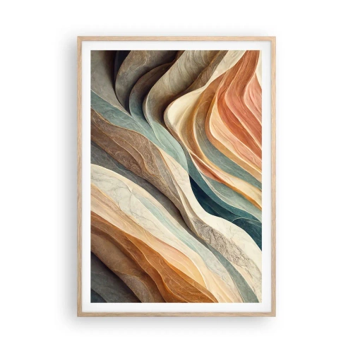 Poszter világos tölgy keretben - Változás előtti pillanat - 70x100 cm