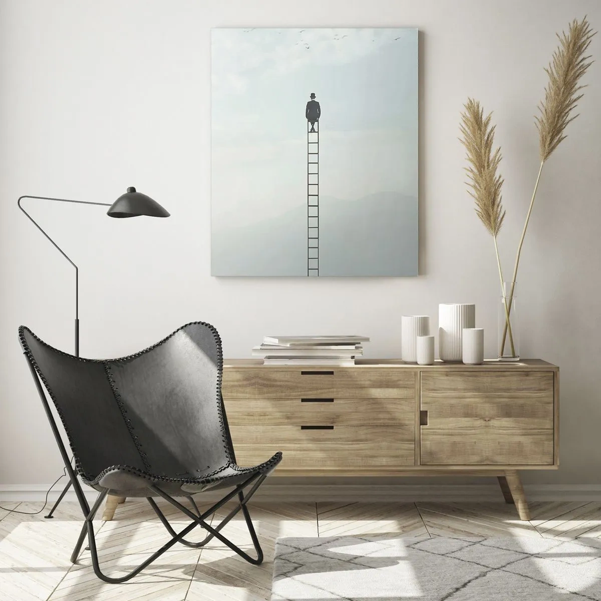 Üveg kép - Emelkedj feljebb - 70x100 cm