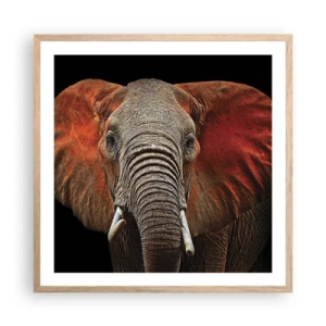 Poszter világos tölgy keretben - Én vad vagyok, és te? - 60x60 cm