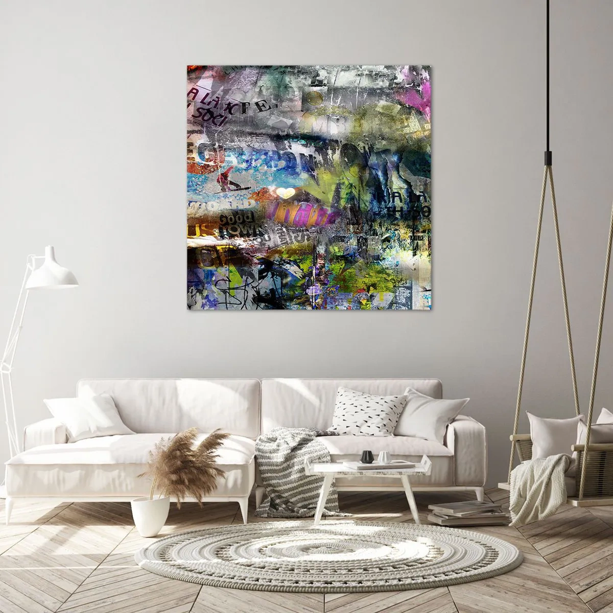 Vászonkép - Emlékek kollázsa - 60x60 cm