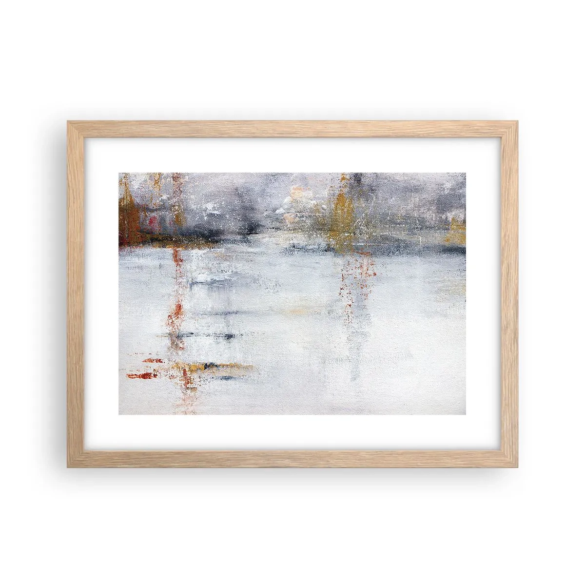 Poszter világos tölgy keretben - A légfüggöny mögött - 40x30 cm