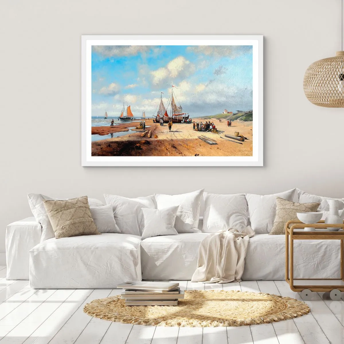 Poszter fekete keretben - Egy sikeres fogás után - 70x50 cm