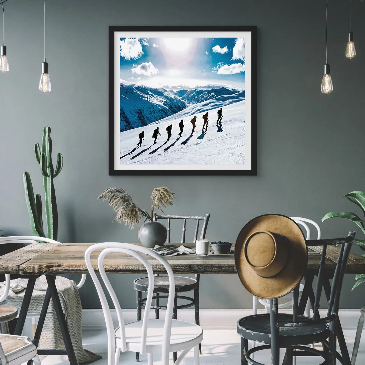 Poszter fehér keretben - A hódítók csapata - 30x30 cm