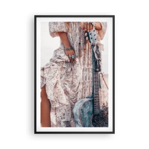 Poszter fehér keretben - Hippik az úton - 61x91 cm