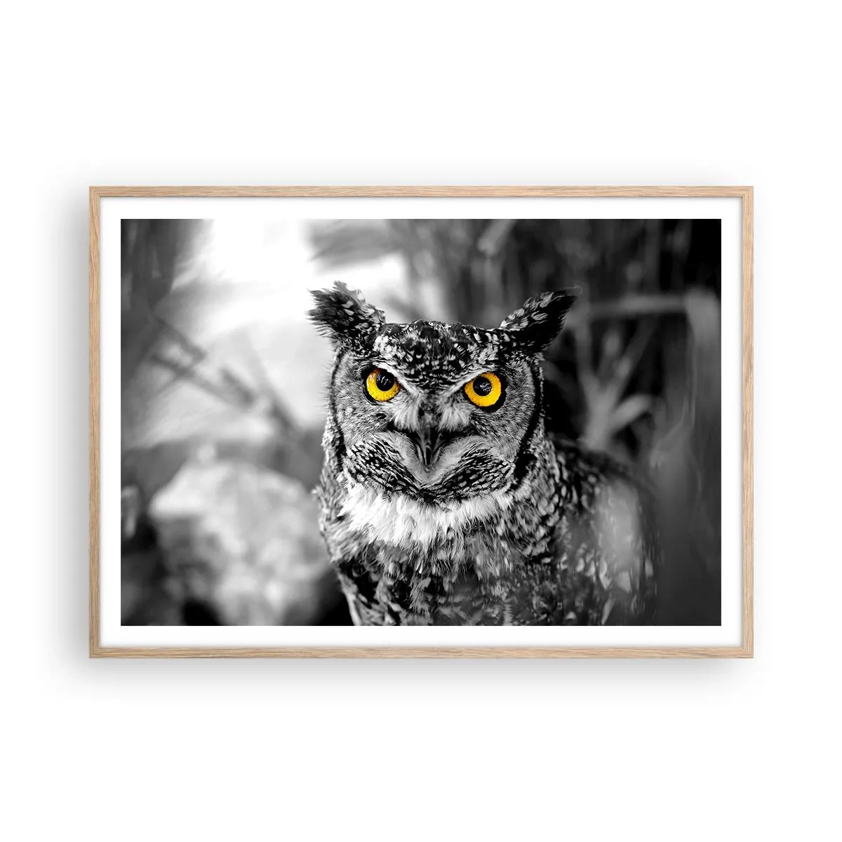 Poszter világos tölgy keretben - Semmi sem fog elbújni - 100x70 cm